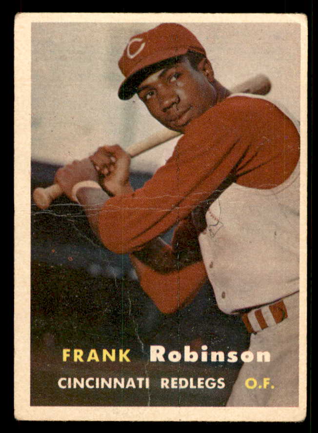 1957 Topps Baseball #035 Frank Robinson Reds GD-VG 548806