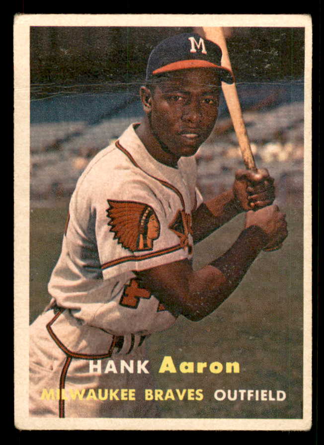 1957 Topps Baseball #020 Hank Aaron Braves GD-VG 548807