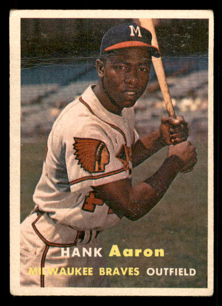 1957 Topps Baseball #020 Hank Aaron Braves GD-VG 548807