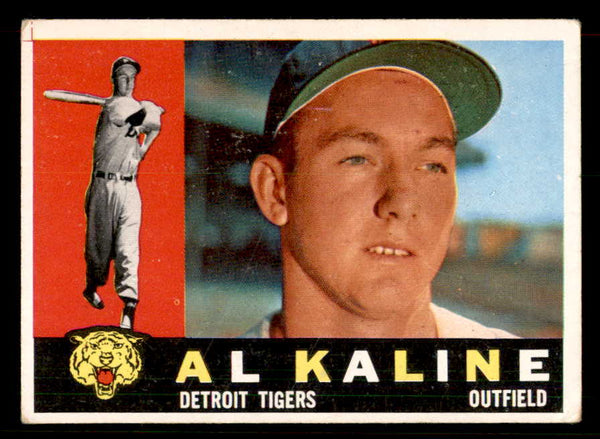 1960 Topps Baseball #050 Al Kaline Tigers Good ink back 548859