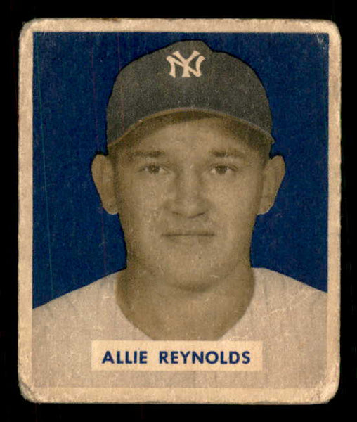 1949 Bowman Baseball #114 Allie Reynolds Yankees VG 548993