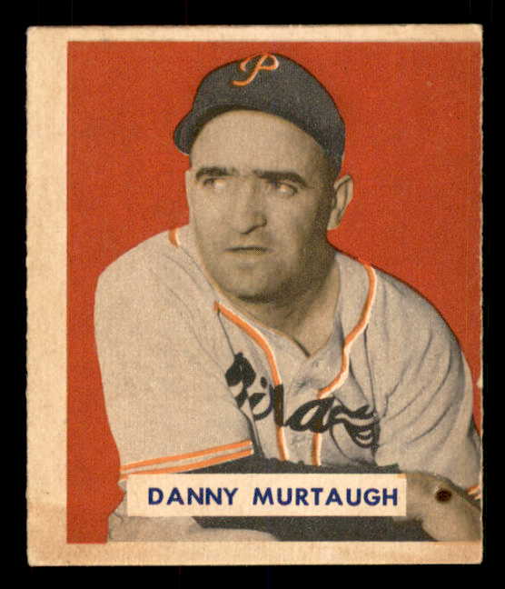 1949 Bowman Baseball #124 Danny Murtaugh Pirates EX Script 549003