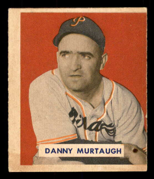 1949 Bowman Baseball #124 Danny Murtaugh Pirates EX Script 549003