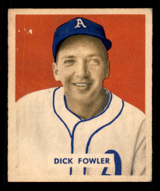 1949 Bowman Baseball #171 Dick Fowler A's VG 549046