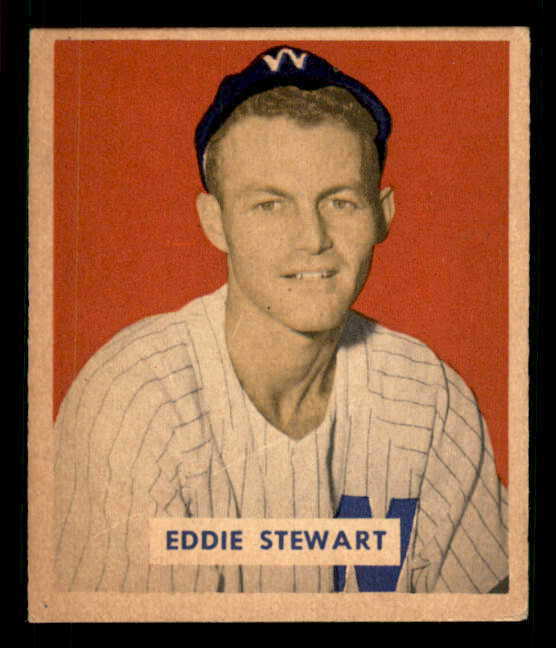 1949 Bowman Baseball #173 Eddie Stewart Senators EX 549048