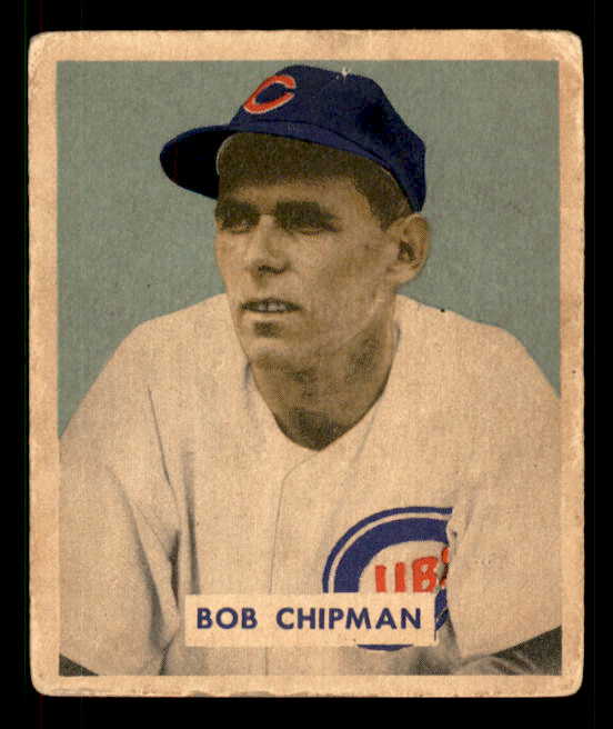 1949 Bowman Baseball #184 Bob Chipman Cubs VG-EX 549058