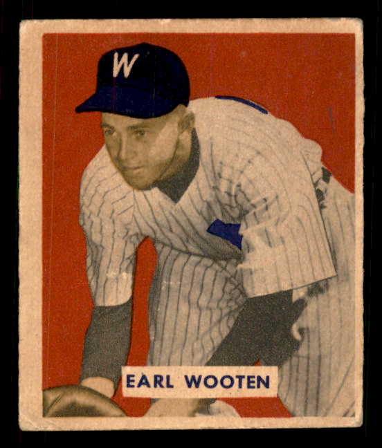 1949 Bowman Baseball #189 Earl Wooten Senators VG-EX 549063
