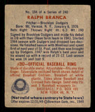 1949 Bowman Baseball #194 Ralph Branca Dodgers VG-EX 549068