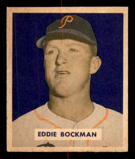 1949 Bowman Baseball #195 Eddie Bockman Pirates EX-MT 549069
