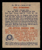 1949 Bowman Baseball #200 Jess Dobernic Cubs NR-MT 549074