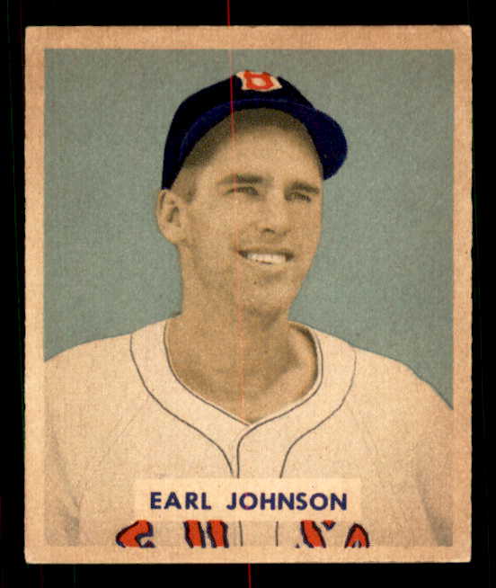 1949 Bowman Baseball #231 Earl Johnson Red Sox NR-MT 549100