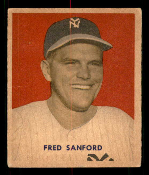 1949 Bowman Baseball #236 Fred Sanford Yankees EX 549104