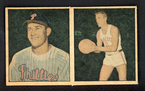 1951 Berk Ross Panel Del Ennis Dick Schnittker NR-MT 549391