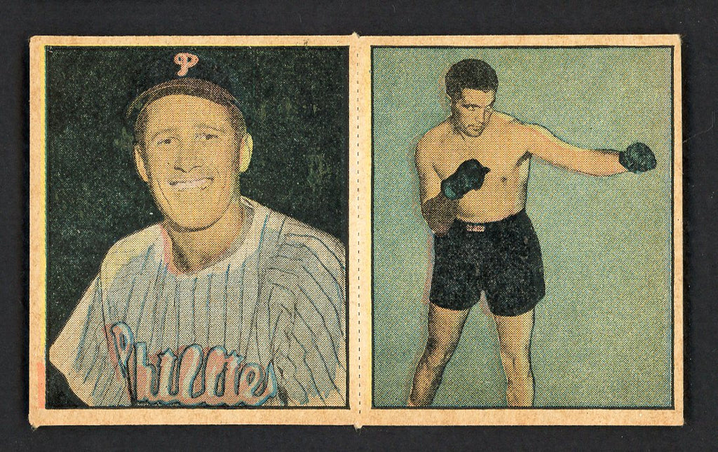 1951 Berk Ross Panel Mike Goliat Joe Maxim NR-MT 549396