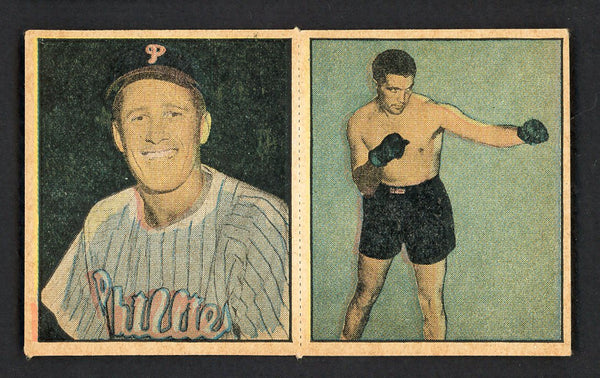 1951 Berk Ross Panel Mike Goliat Joe Maxim NR-MT 549396
