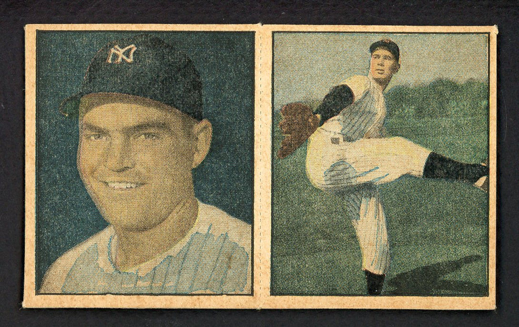 1951 Berk Ross Panel Cliff Mapes Tommy Byrne NR-MT 549404