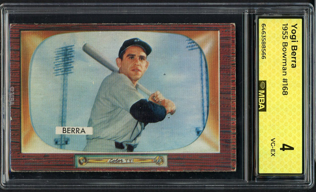 1955 Bowman Baseball #168 Yogi Berra Yankees MBA 4 VG-EX 549645