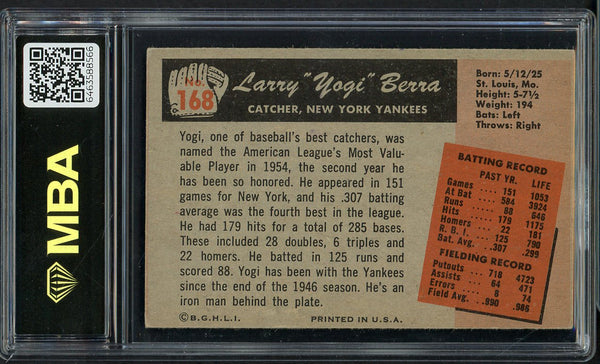 1955 Bowman Baseball #168 Yogi Berra Yankees MBA 4 VG-EX 549645