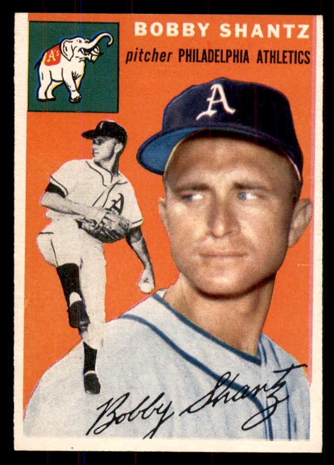 1954 Topps Baseball #021 Bobby Shantz A's NR-MT 549790