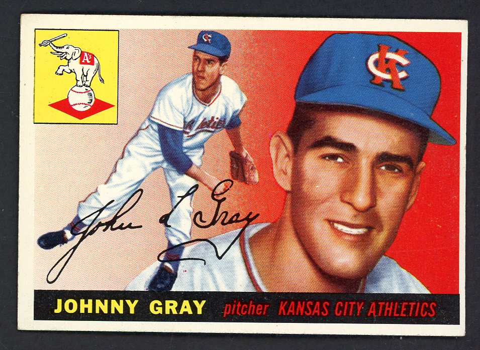 1955 Topps Baseball #101 Johnny Gray A's NR-MT 549885