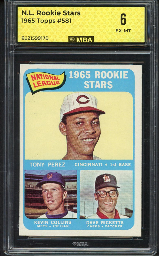 1965 Topps Baseball #581 Tony Perez Reds MBA 6 EX-MT 550021