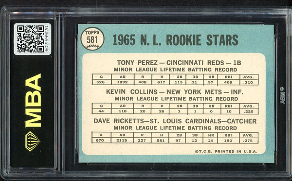 1965 Topps Baseball #581 Tony Perez Reds MBA 6 EX-MT 550021