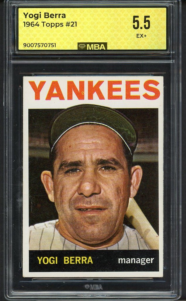1964 Topps Baseball #021 Yogi Berra Yankees MBA 5.5 EX+ 550026