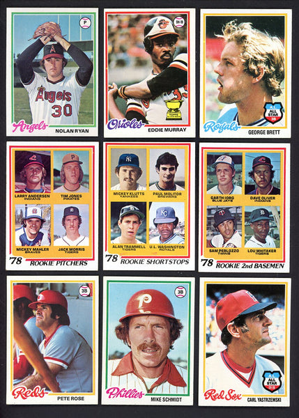 1978 Topps Baseball Complete Set EX+/EX-MT Murray Molitor 550055