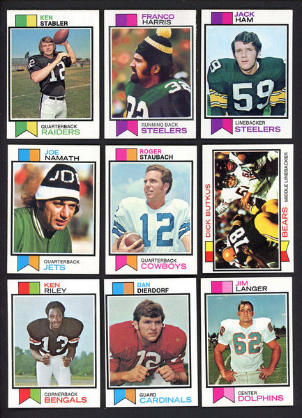 1973 Topps Football Complete Set EX+/EX-MT Harris Stabler Ham 550063