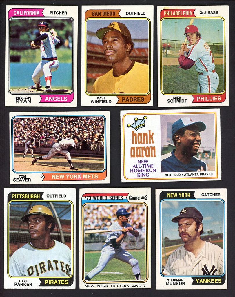 1974 Topps Baseball Complete Set EX+/EX-MT Winfield Aaron Ryan 550074