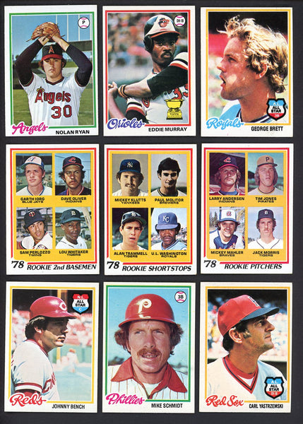 1978 Topps Baseball Complete Set EX+ Murray Molitor Ryan 550079