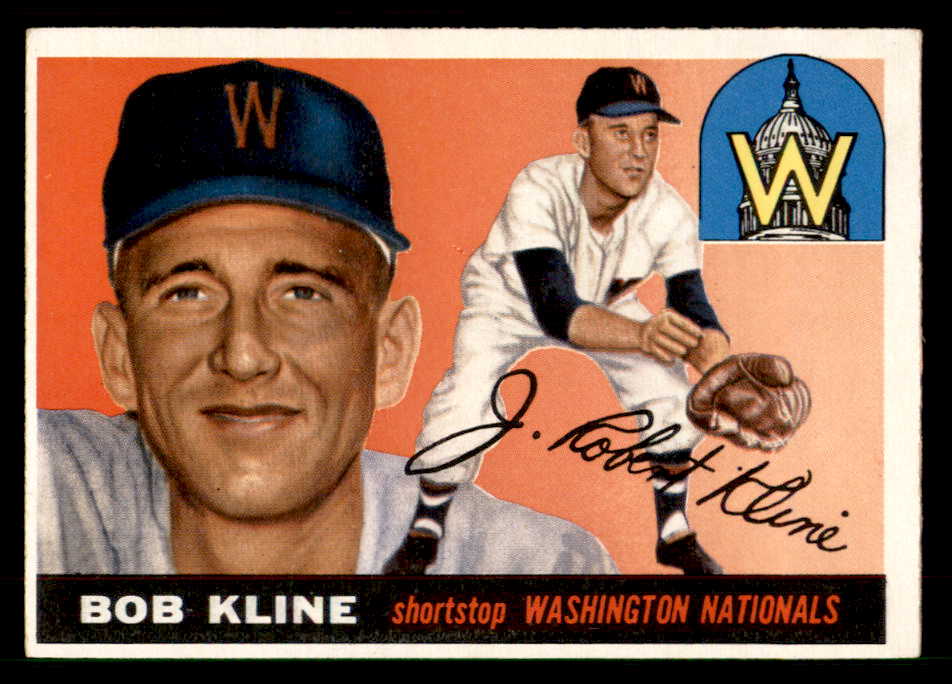 1955 Topps Baseball #173 Bob Kline Senators EX-MT 550100