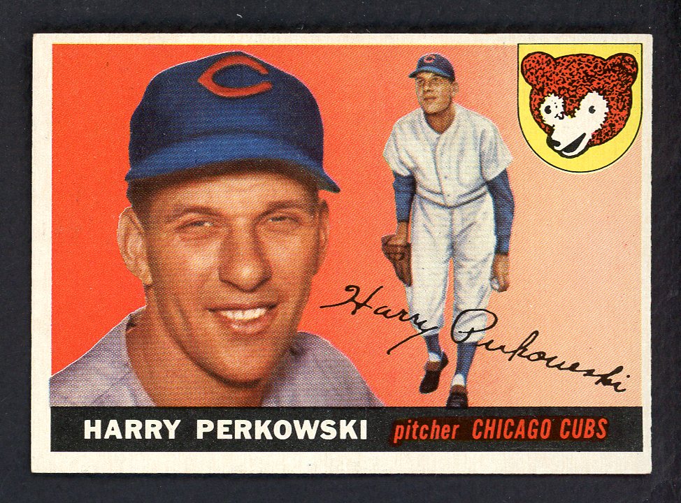 1955 Topps Baseball #184 Harry Perkowski Cubs EX-MT 550104