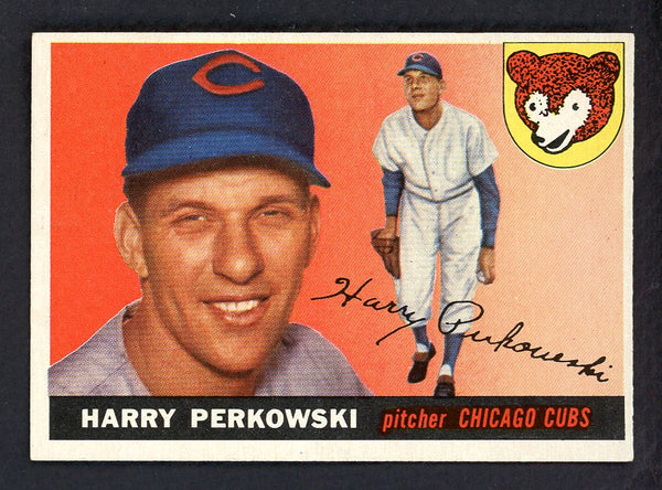 1955 Topps Baseball #184 Harry Perkowski Cubs EX-MT 550104