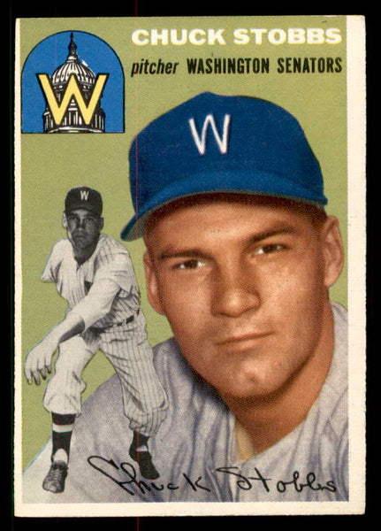 1954 Topps Baseball #185 Chuck Stobbs Senators EX-MT 550107