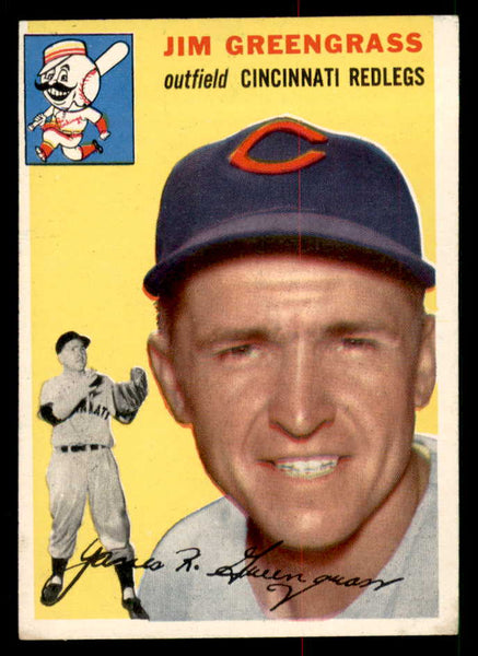 1954 Topps Baseball #022 Jim Greengrass Reds EX-MT 550115