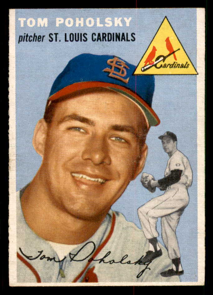 1954 Topps Baseball #142 Tom Poholsky Cardinals EX-MT 550138