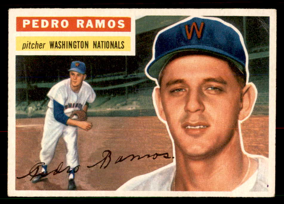 1956 Topps Baseball #049 Pedro Ramos Senators EX-MT Gray 550218