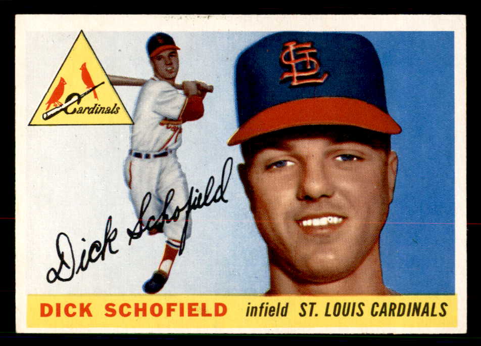 1955 Topps Baseball #143 Dick Schofield Cardinals EX-MT 550221