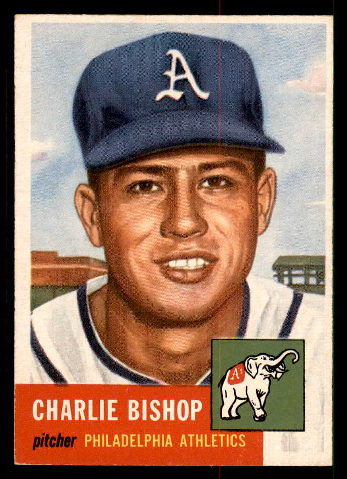 1953 Topps Baseball #186 Charlie Bishop A�S EX-MT 550251