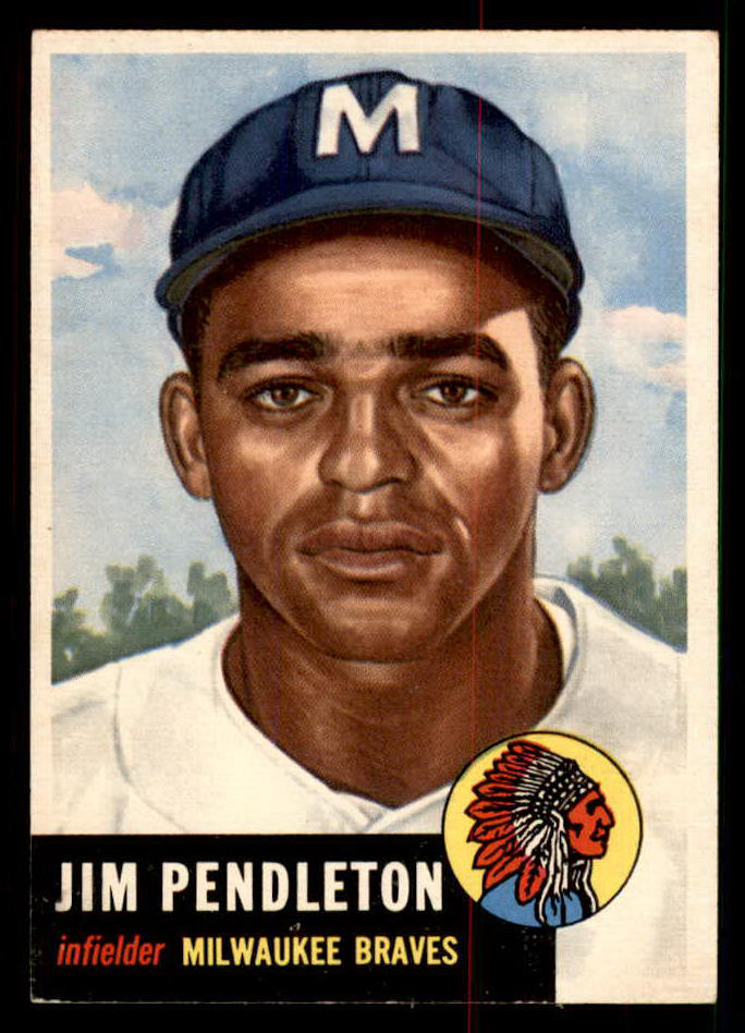 1953 Topps Baseball #185 Jim Pendleton Braves EX-MT 550252