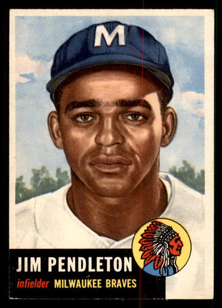 1953 Topps Baseball #185 Jim Pendleton Braves EX-MT 550252