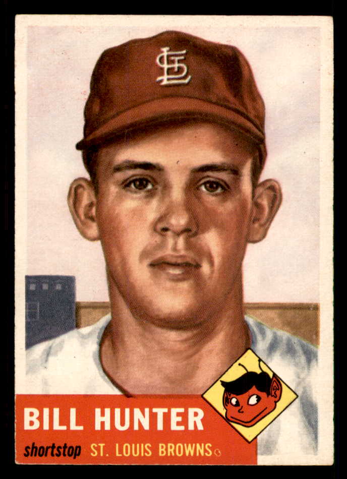 1953 Topps Baseball #166 Billy Hunter Browns EX-MT 550262