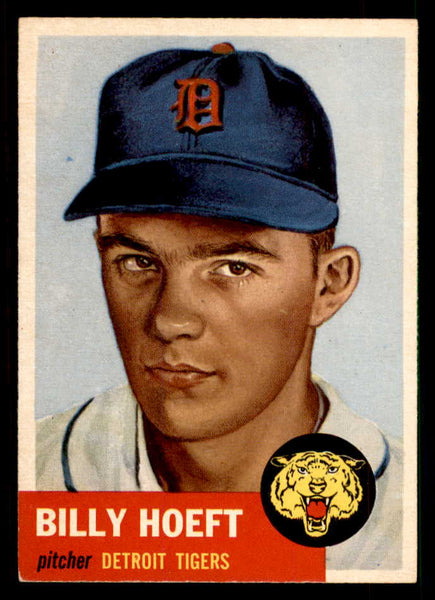 1953 Topps Baseball #165 Billy Hoeft Tigers EX-MT 550263