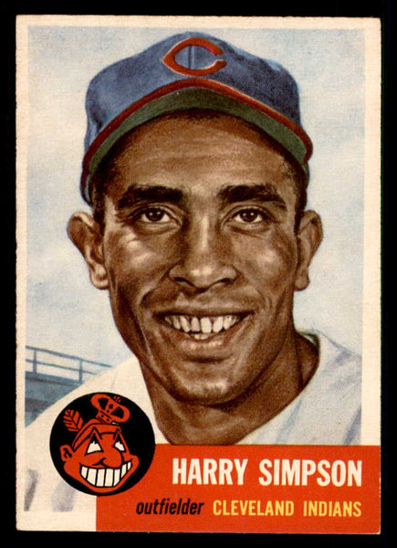 1953 Topps Baseball #150 Harry Simpson Indians EX-MT 550267
