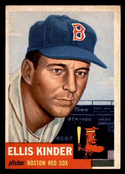 1953 Topps Baseball #044 Ellis Kinder Red Sox EX-MT 550279