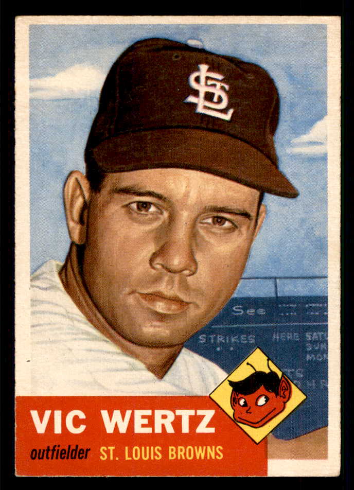 1953 Topps Baseball #142 Vic Wertz Browns EX-MT 550285