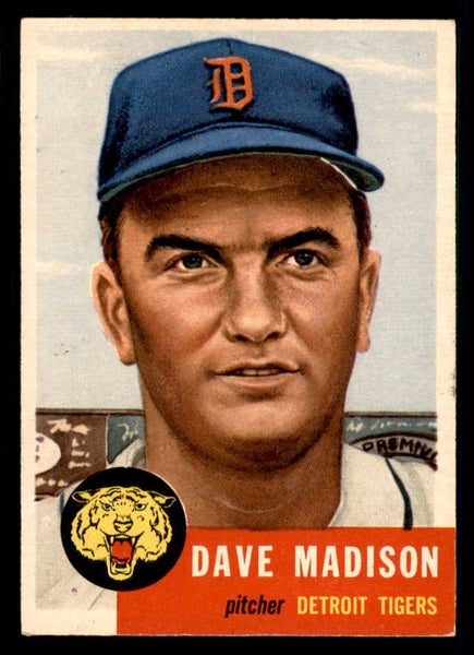 1953 Topps Baseball #099 Dave Madison Tigers EX-MT 550296