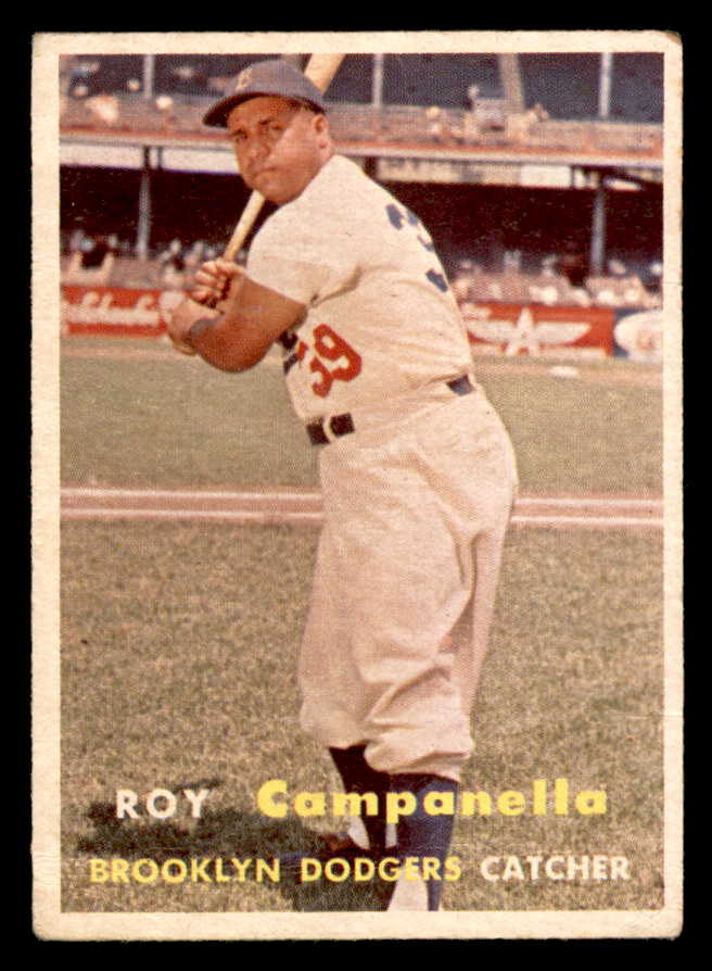 1957 Topps Baseball #210 Roy Campanella Dodgers VG 550324