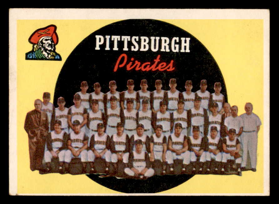 1959 Topps Baseball #528 Pittsburgh Pirates Team EX 550343